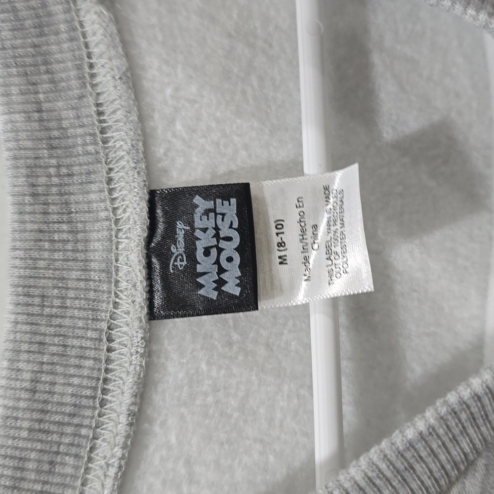 Disney Mickey Mouse Sweatshirt Gray Medium NWOT - Picture 3 of 9